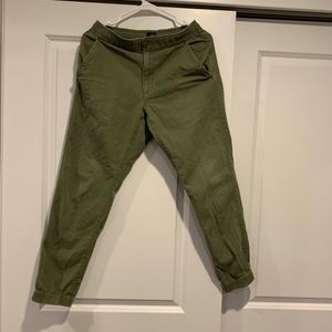 J. Crew Olive Green Khaki Dock Joggers